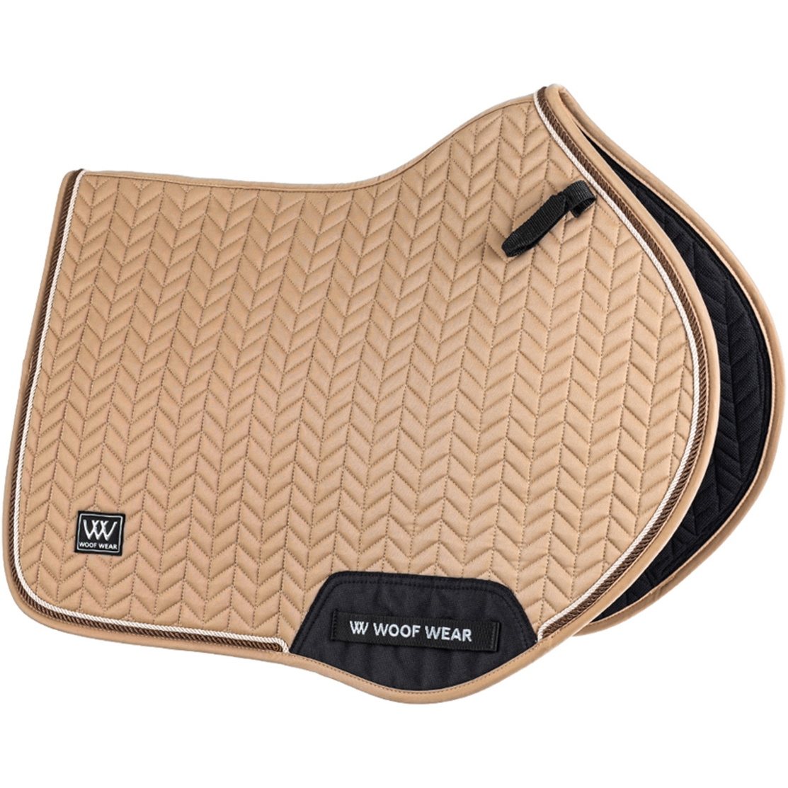 2025 Woof Wear Herringbone Close Contact Saddle Pad WS0044-CARA - Caramel
